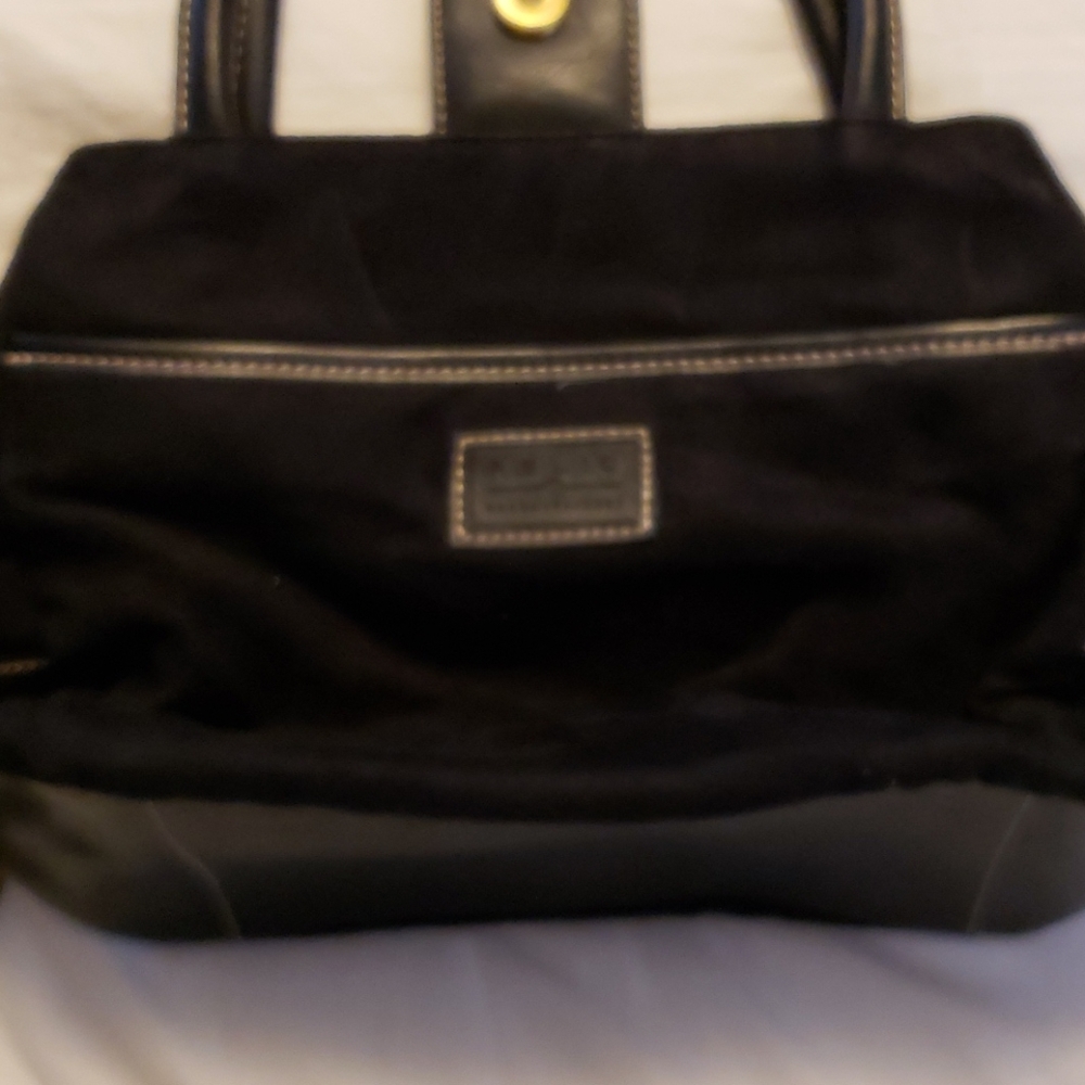 Small suede bag